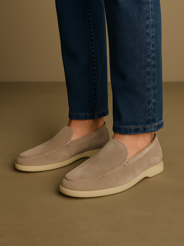 Forfinet Suede Loafers – Beige Sable