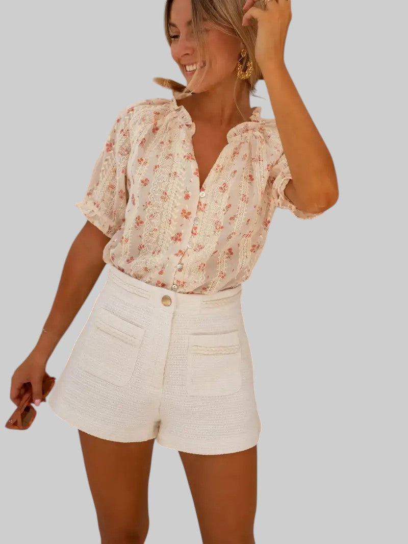 Elina | Blomster bluse