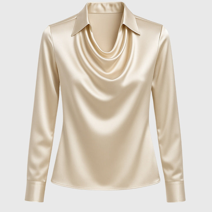 Brooklyn | Elegant Bluse i Glat Satin