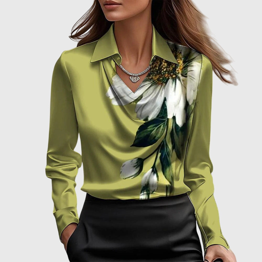 Brooklyn | Elegant Bluse i Glat Satin