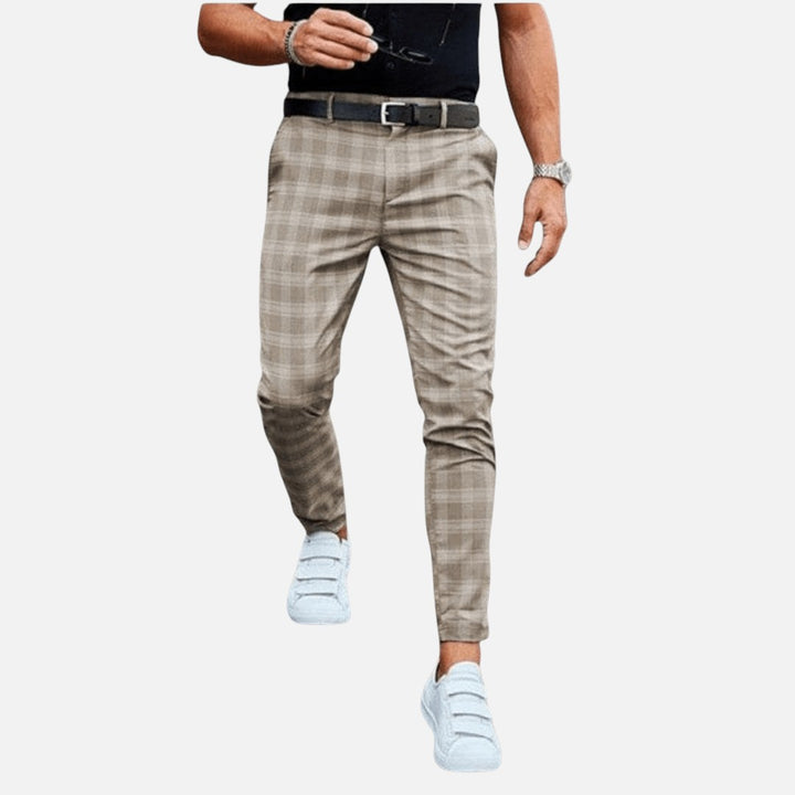 Flemming | Herre Slim-Fit Stilfulde Mønstrede Bukser