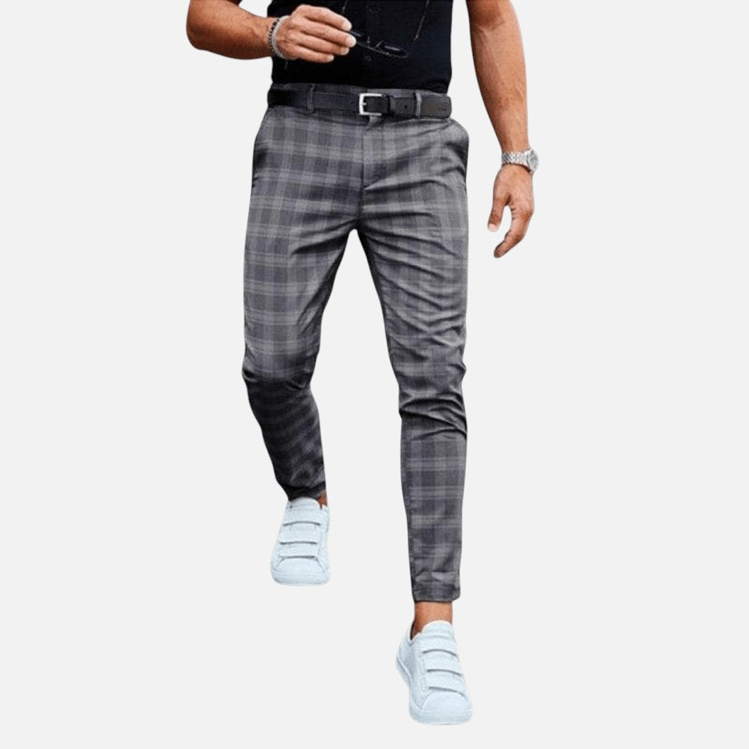 Flemming | Herre Slim-Fit Stilfulde Mønstrede Bukser