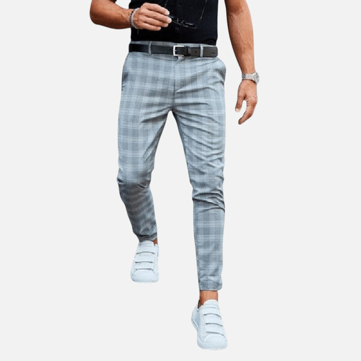 Flemming | Herre Slim-Fit Stilfulde Mønstrede Bukser