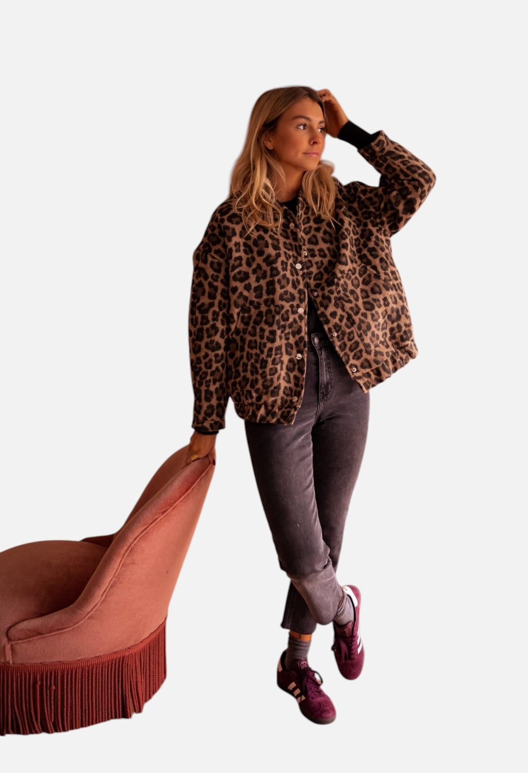 Rita™ | Trendy Jakke med Leopardprint