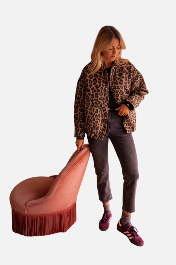 Rita™ | Trendy Jakke med Leopardprint