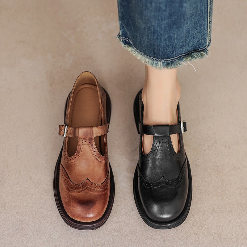 GRETHE | ELEGANTE MARY JANES I LÆDER
