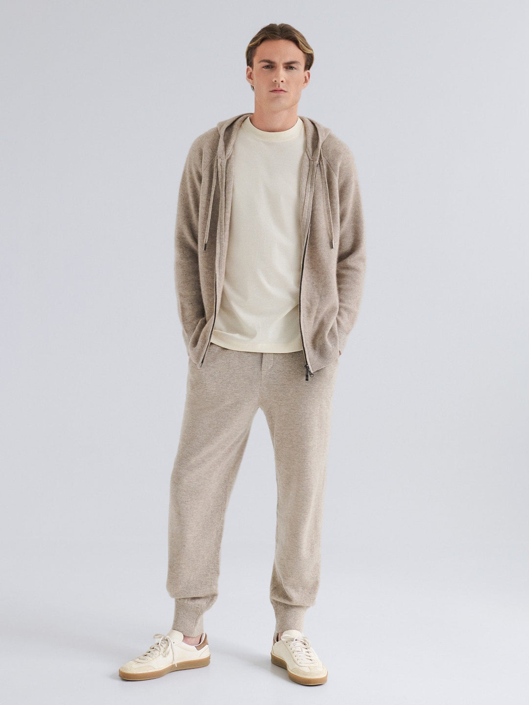 Forfinet Cashmere Bukser – Beige